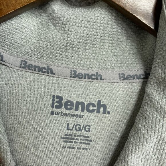 NEW Bench Urbanwear Men's L Full Zip Quick-Dry Sweatshirt Gray - Picture 6 of 10